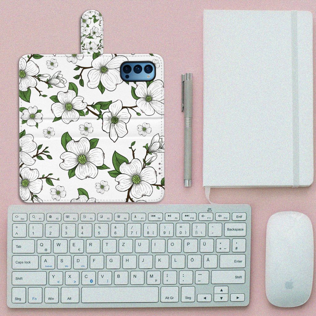 OPPO Reno 4 Pro 5G Hoesje Dogwood Flowers