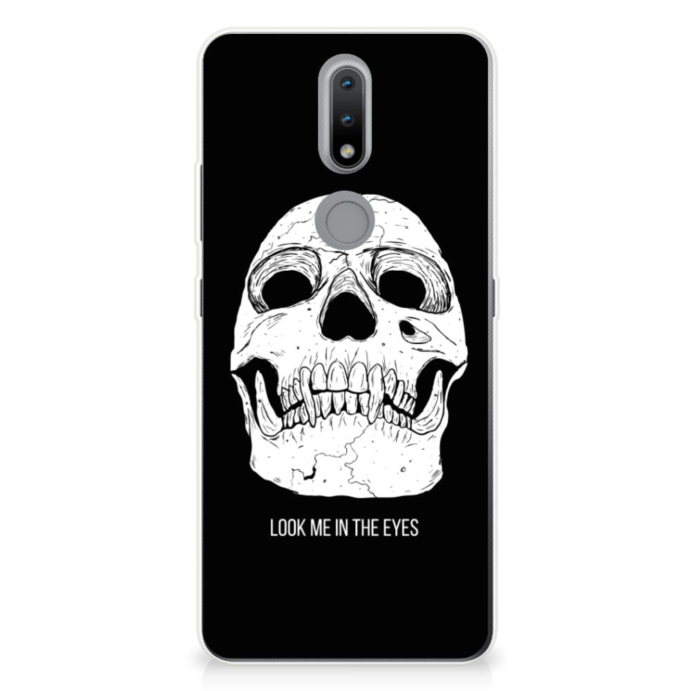 Silicone Back Case Nokia 2.4 Skull Eyes