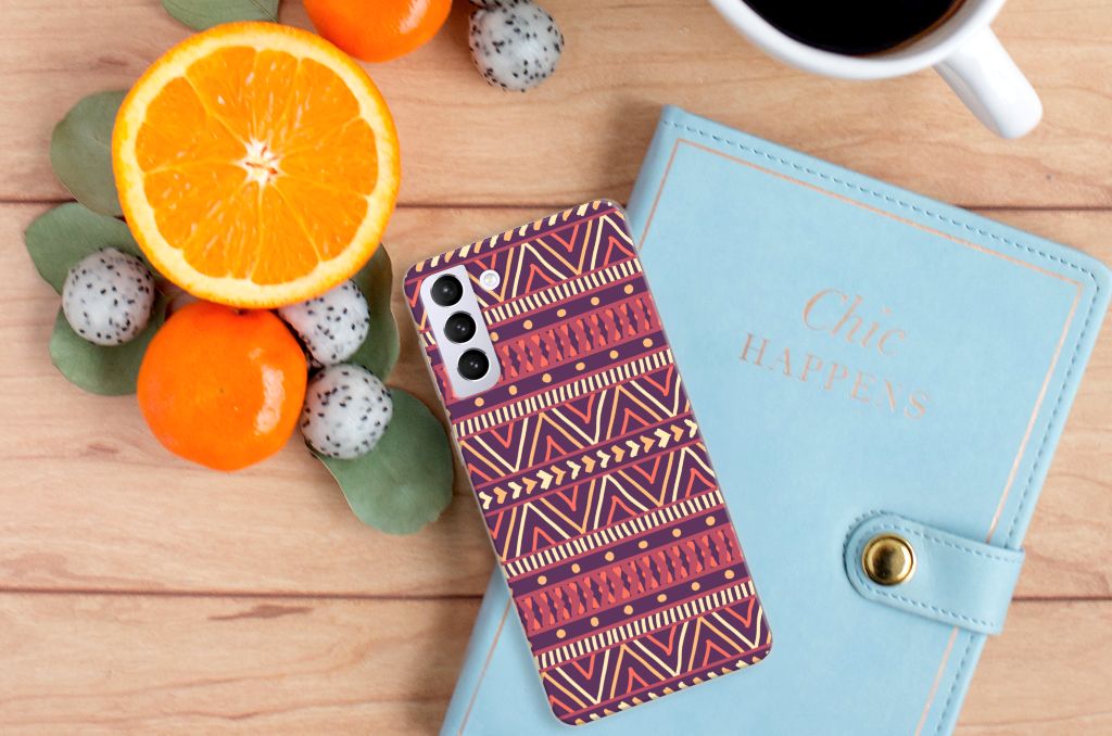 Samsung Galaxy S21 Plus TPU bumper Aztec Paars B2C Telecom