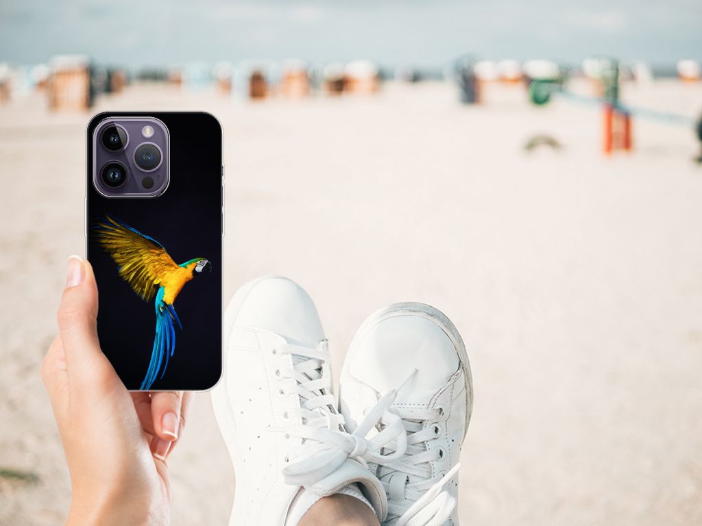 Apple iPhone 14 Pro TPU Hoesje Papegaai B2C Telecom