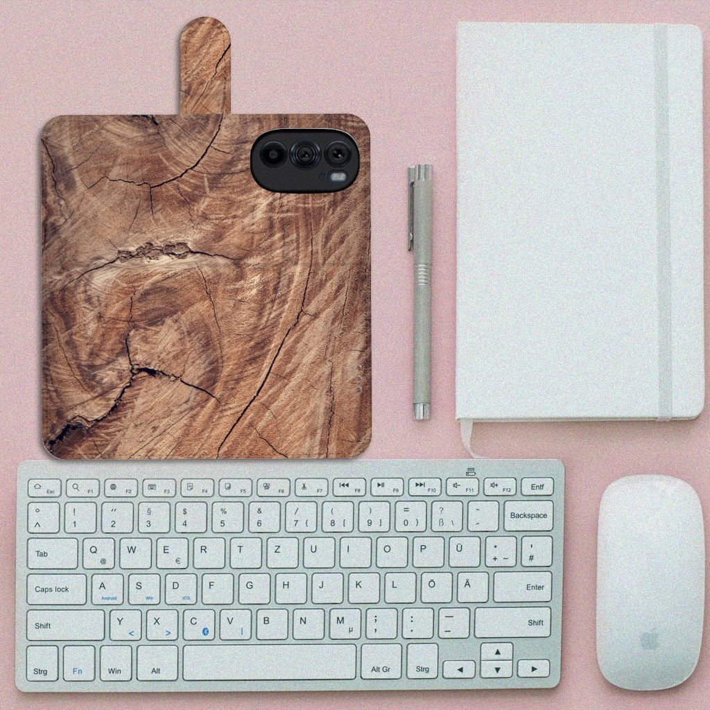 Motorola Edge 30 Pro Book Style Case Tree Trunk