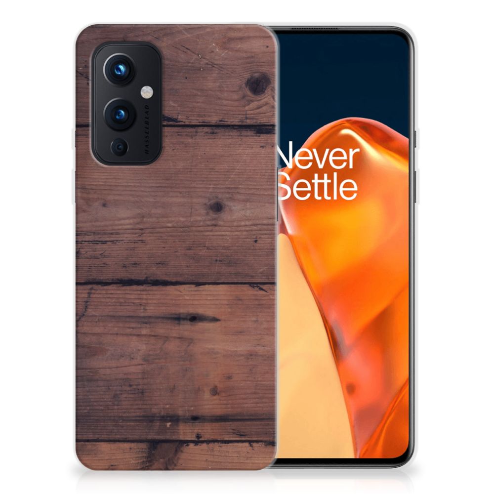 OnePlus 9 Bumper Hoesje Old Wood