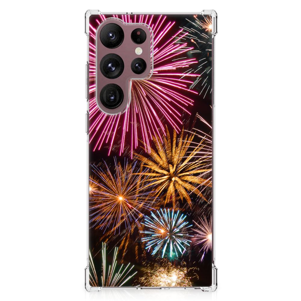 Samsung Galaxy S23 Ultra Anti Shock Bumper Case Vuurwerk