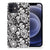 iPhone 12 | 12 Pro (6.1") TPU Case Black Flowers