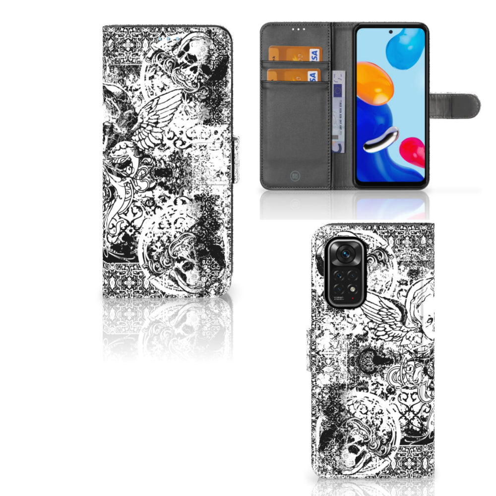 Telefoonhoesje met Naam Xiaomi Redmi Note 11/11S Skulls Angel