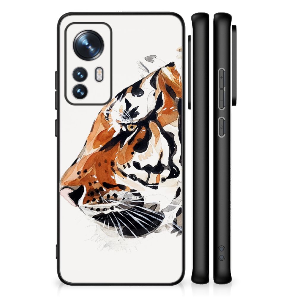 Kleurrijke Telefoonhoesje Xiaomi 12 | 12X Watercolor Tiger B2C Telecom