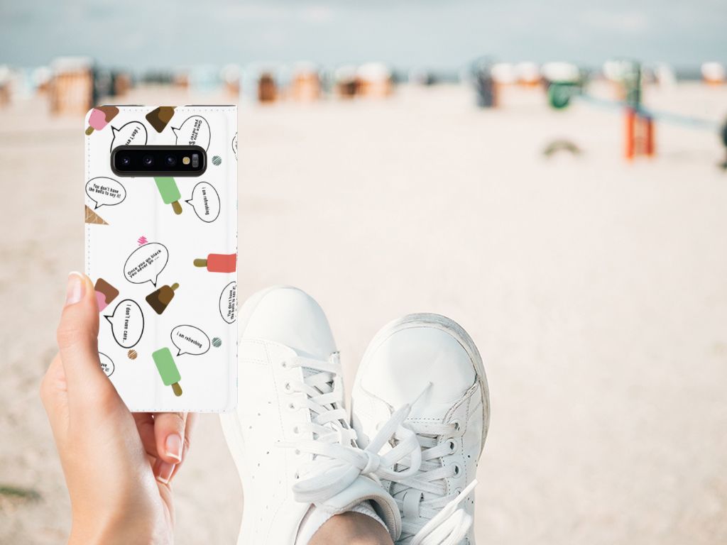 Samsung Galaxy S10 Flip Style Cover IJsjes