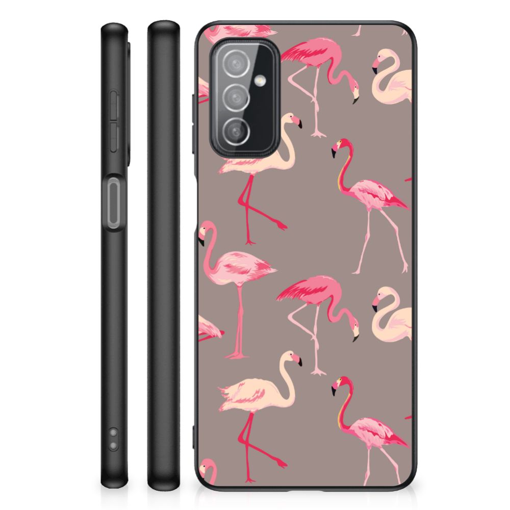 Samsung Galaxy M52 Dierenprint Telefoonhoesje Flamingo B2C Telecom