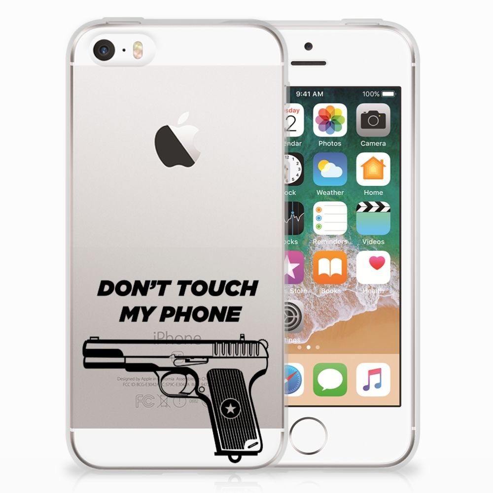 Apple iPhone SE | 5S Silicone-hoesje Pistol DTMP