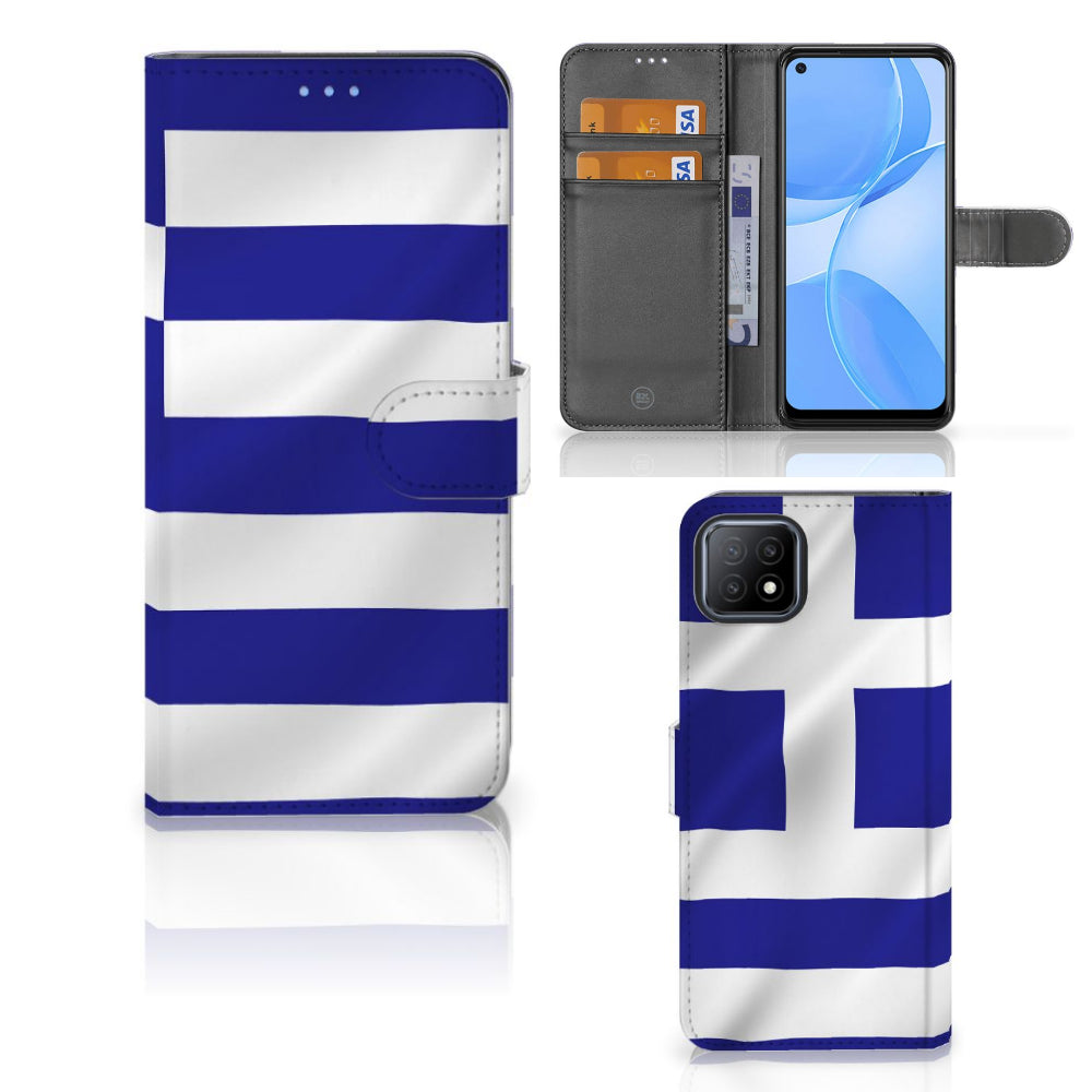 OPPO A73 5G Bookstyle Case Griekenland