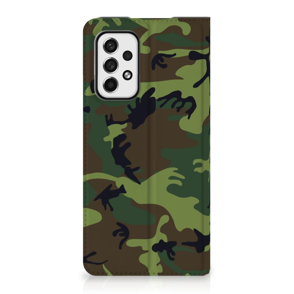 Samsung Galaxy A73 Hoesje met Magneet Army Dark - B2C Telecom