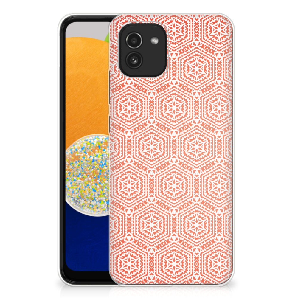 Samsung Galaxy A03 TPU bumper Pattern Orange B2C Telecom