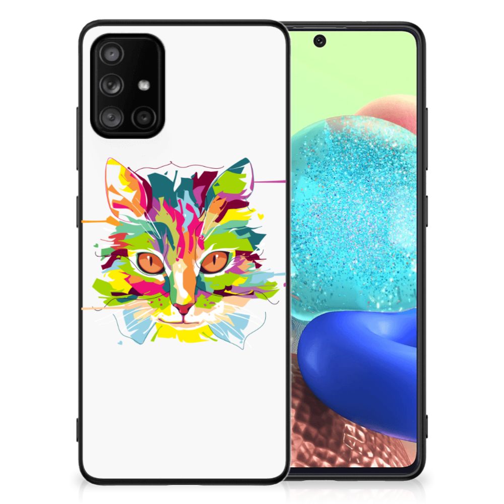 Samsung Galaxy A71 Hoesje Cat Color