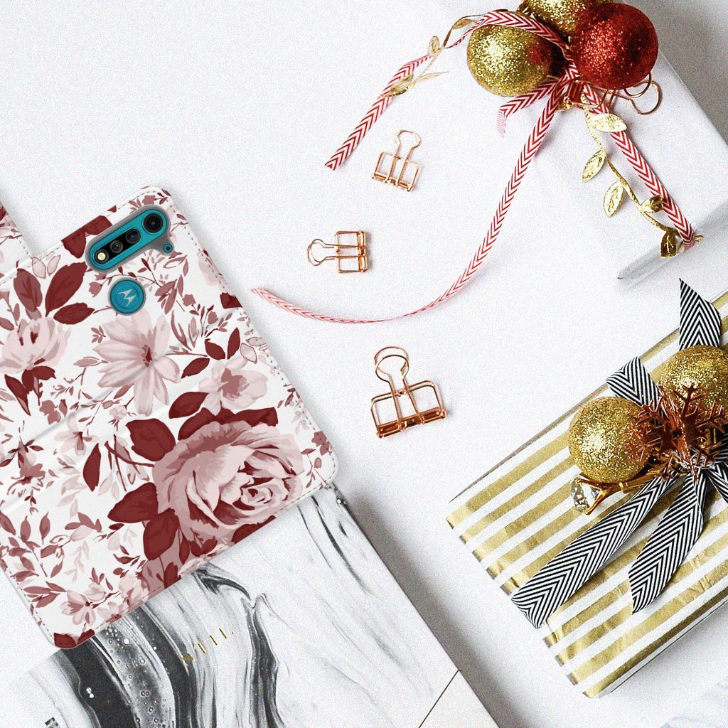 Hoesje Motorola G8 Power Lite Watercolor Flowers