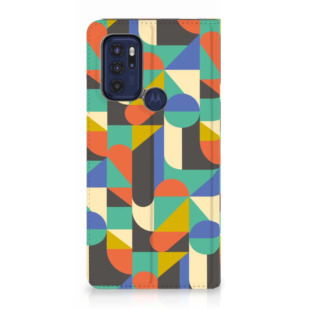 Motorola Moto G60s Hoesje met Magneet Funky Retro - B2C Telecom