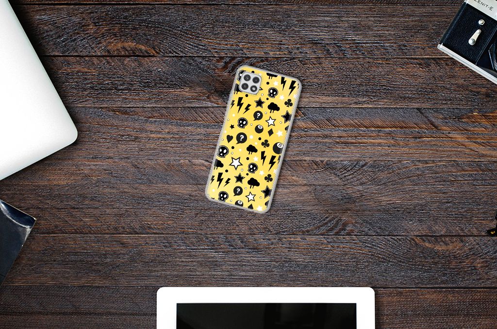 Silicone Back Case Samsung Galaxy A22 5G Punk Geel B2C Telecom