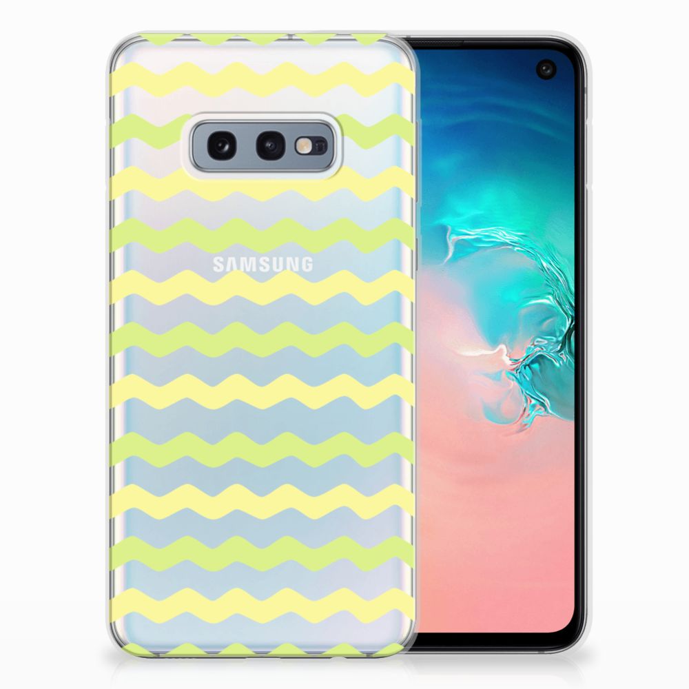 Samsung Galaxy S10e TPU bumper Waves Yellow