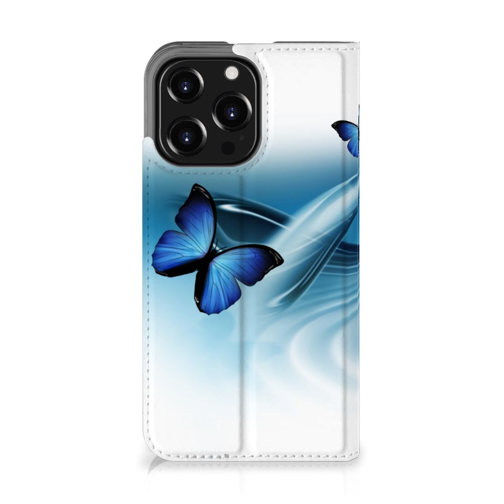 iPhone 13 Pro Hoesje maken Vlinders met blauwe vlinders op een stijlvolle case 🦋