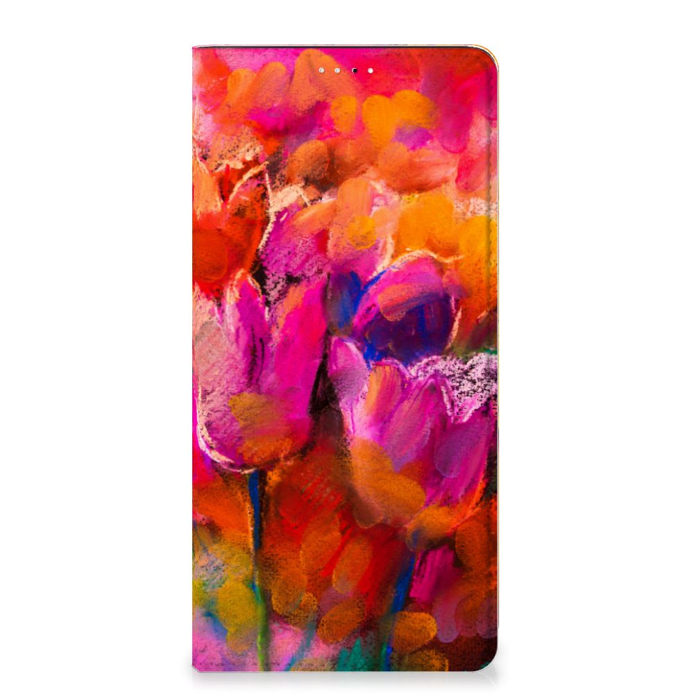 Bookcase Samsung Galaxy A33 5G Tulips