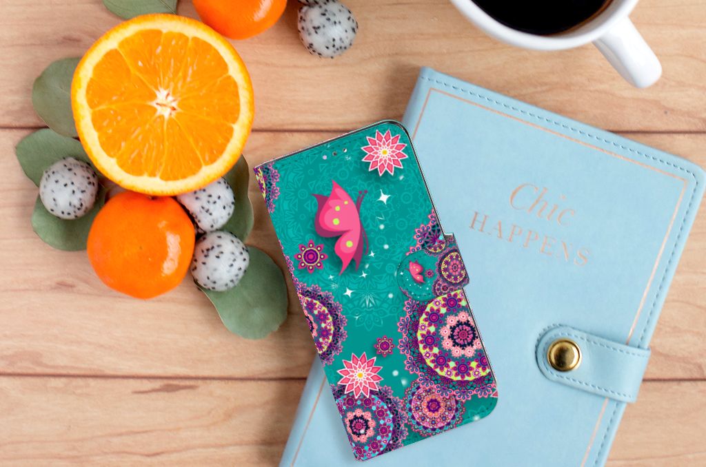 Samsung Galaxy A32 4G Hoesje Cirkels en Vlinders