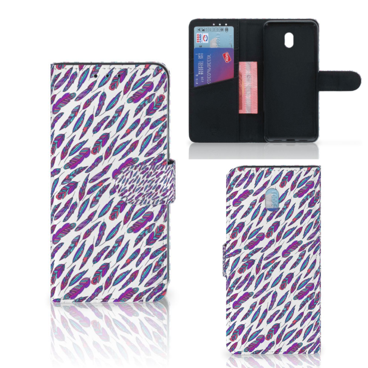 Xiaomi Redmi 8A Telefoon Hoesje Feathers Color