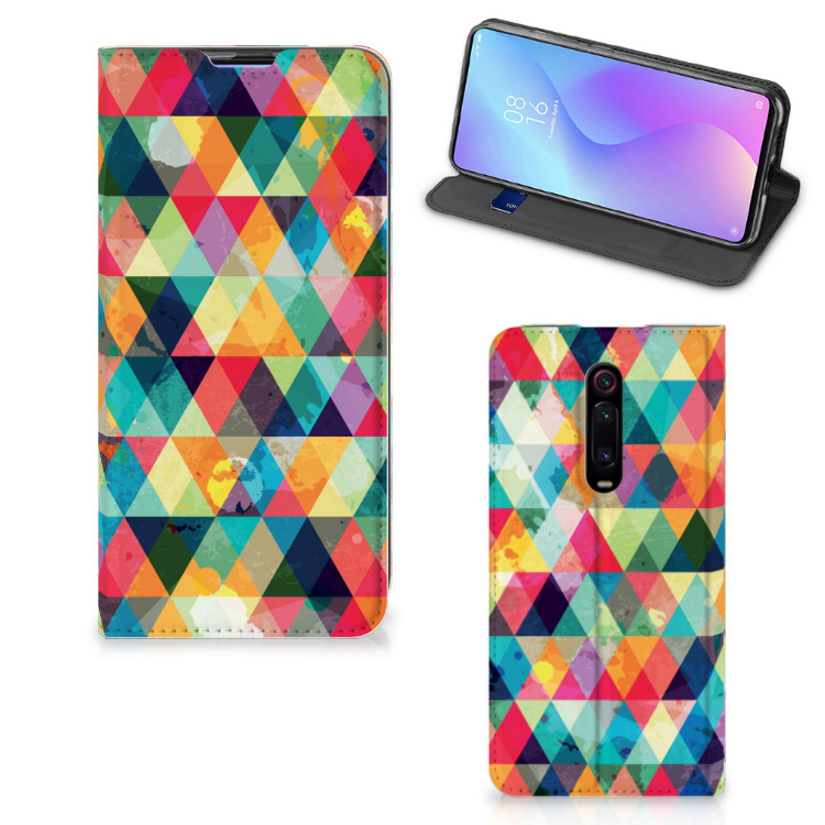 Xiaomi Redmi K20 Pro Hoesje met Magneet Geruit - B2C Telecom