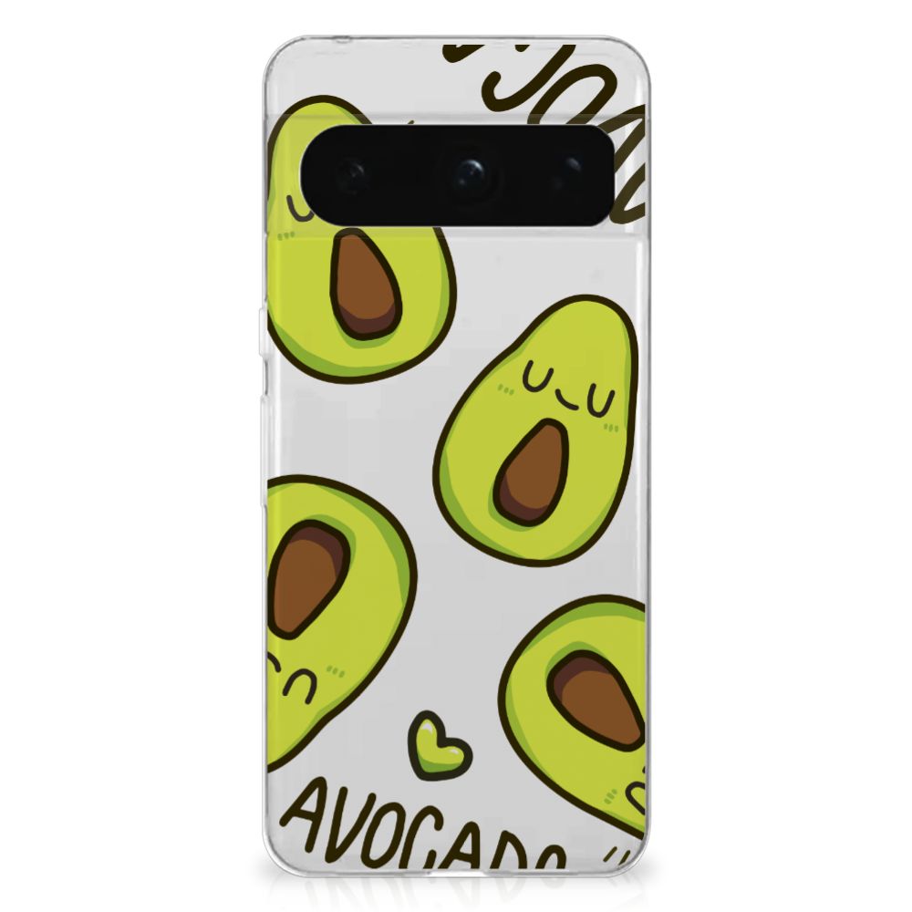 Google Pixel 8 Pro Telefoonhoesje met Naam Avocado Singing