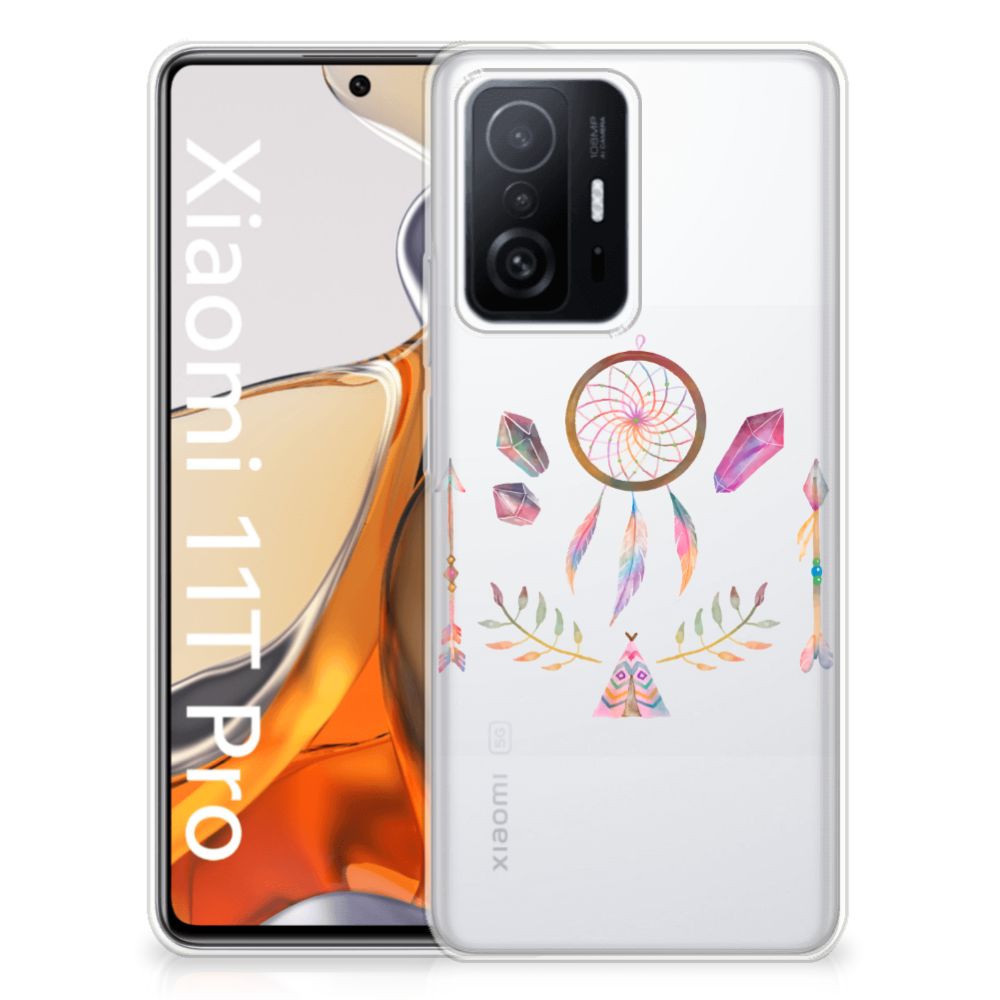 Xiaomi 11T | 11T Pro Telefoonhoesje met Naam Boho Dreamcatcher