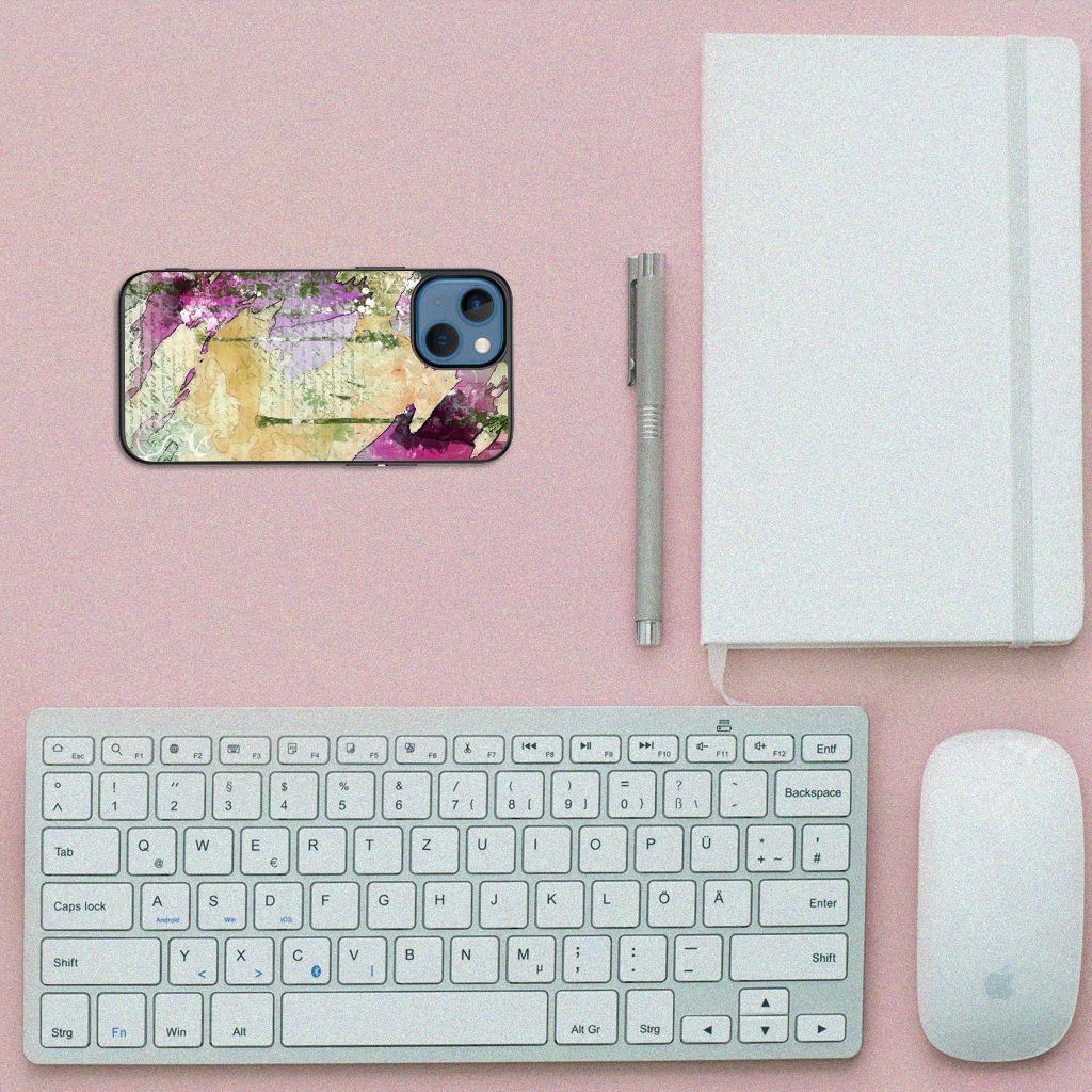 Kleurrijke Telefoonhoesje Apple iPhone 13 mini Letter Painting B2C Telecom
