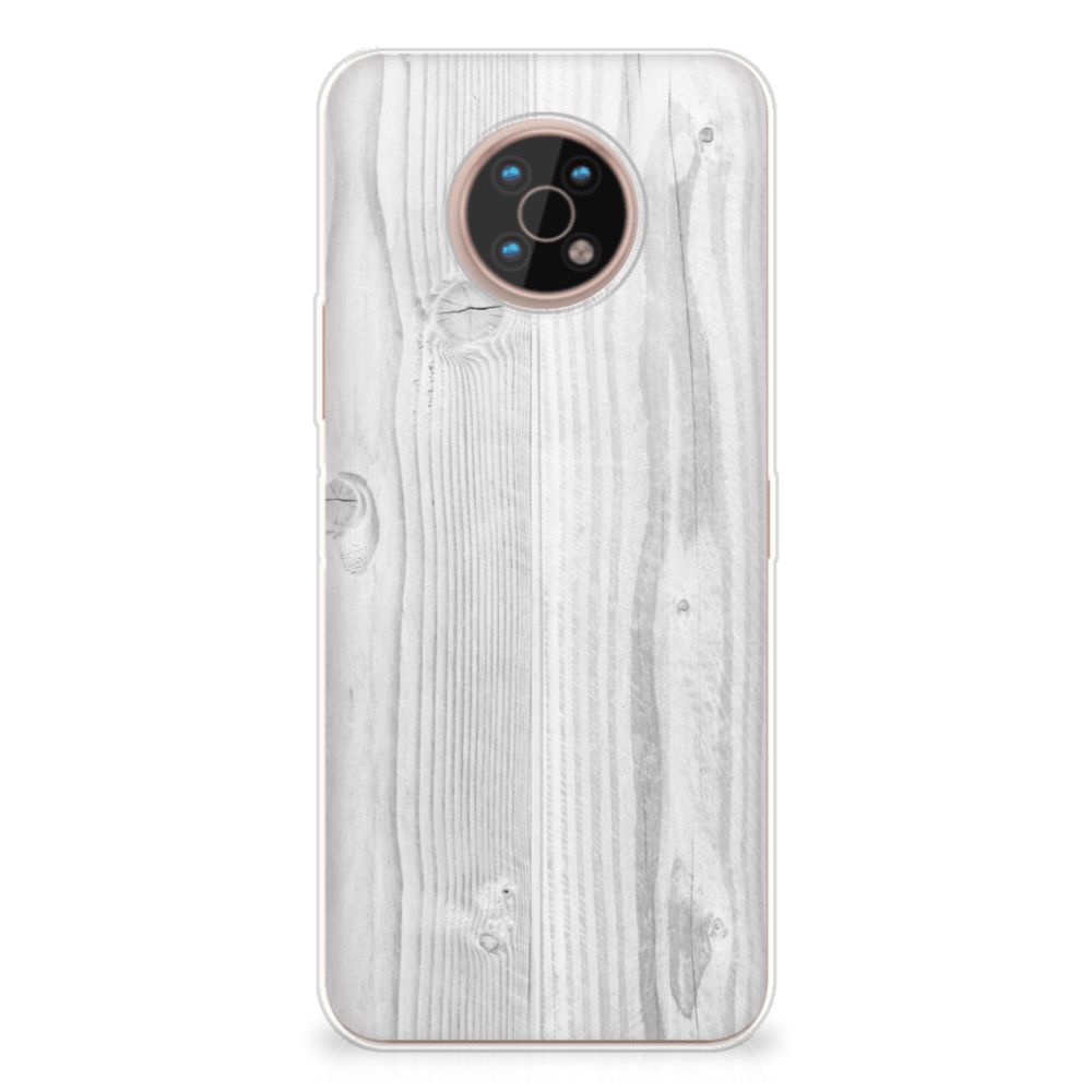 Nokia G50 Bumper Hoesje White Wood