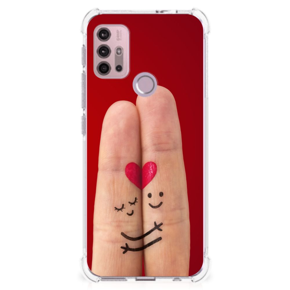 Motorola Moto G30 | G20 | G10 Anti Shock Bumper Case Liefde - Origineel Romantisch Cadeau