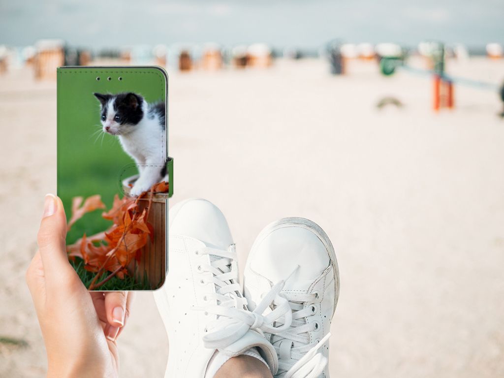 Xiaomi Redmi 8A Telefoonhoesje met Pasjes Kitten