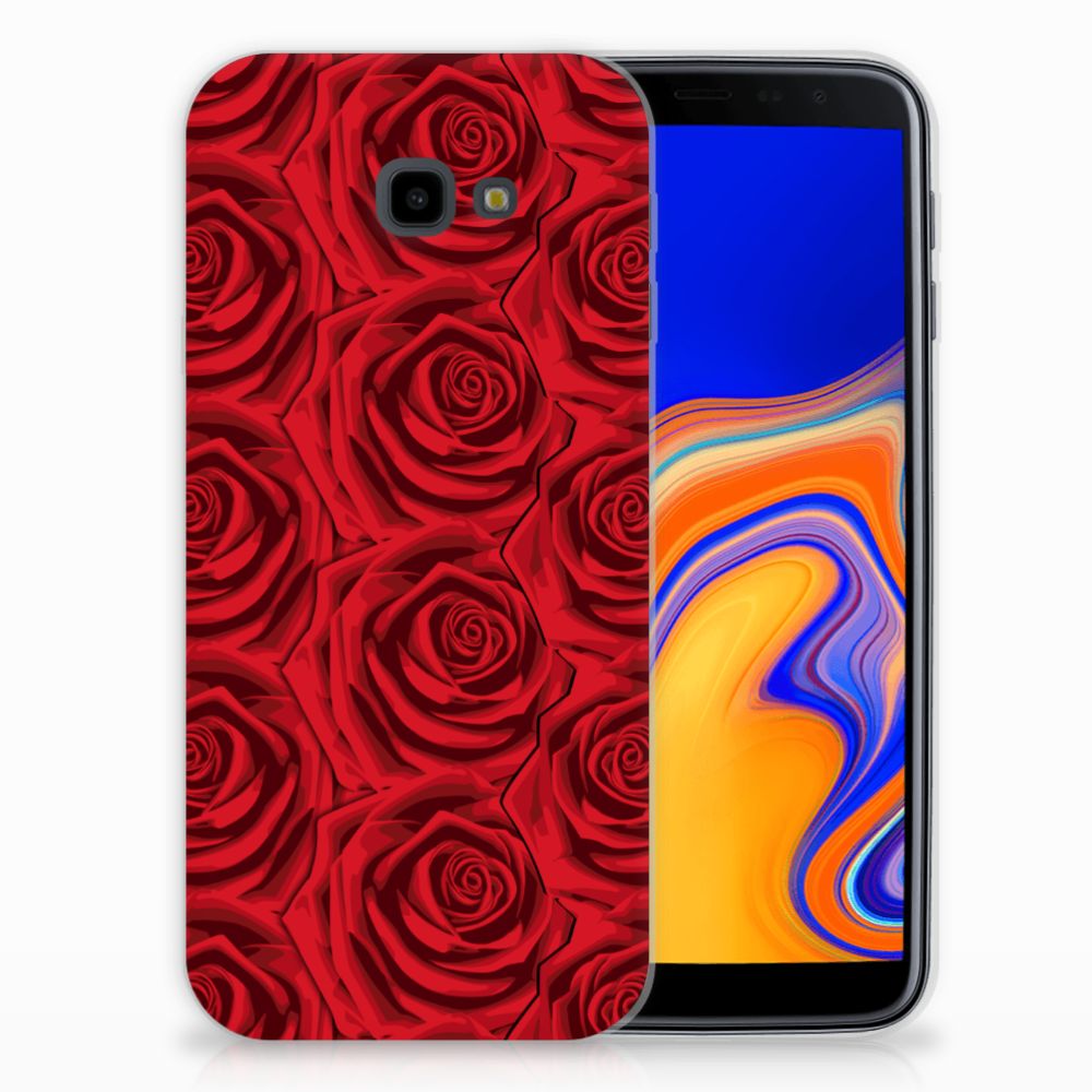 Samsung Galaxy J4 Plus (2018) TPU Case Red Roses