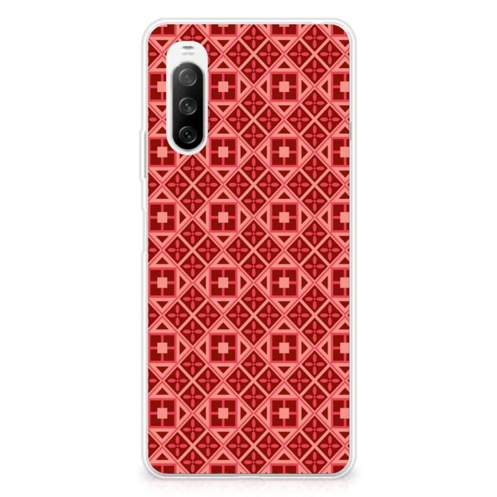 Sony Xperia 10 III TPU bumper Batik Rood