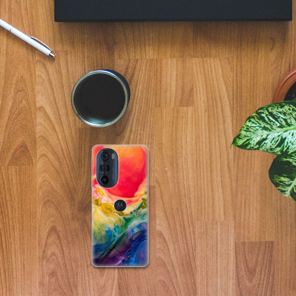 Hoesje maken Motorola Edge 30 Pro Watercolor Dark B2C Telecom