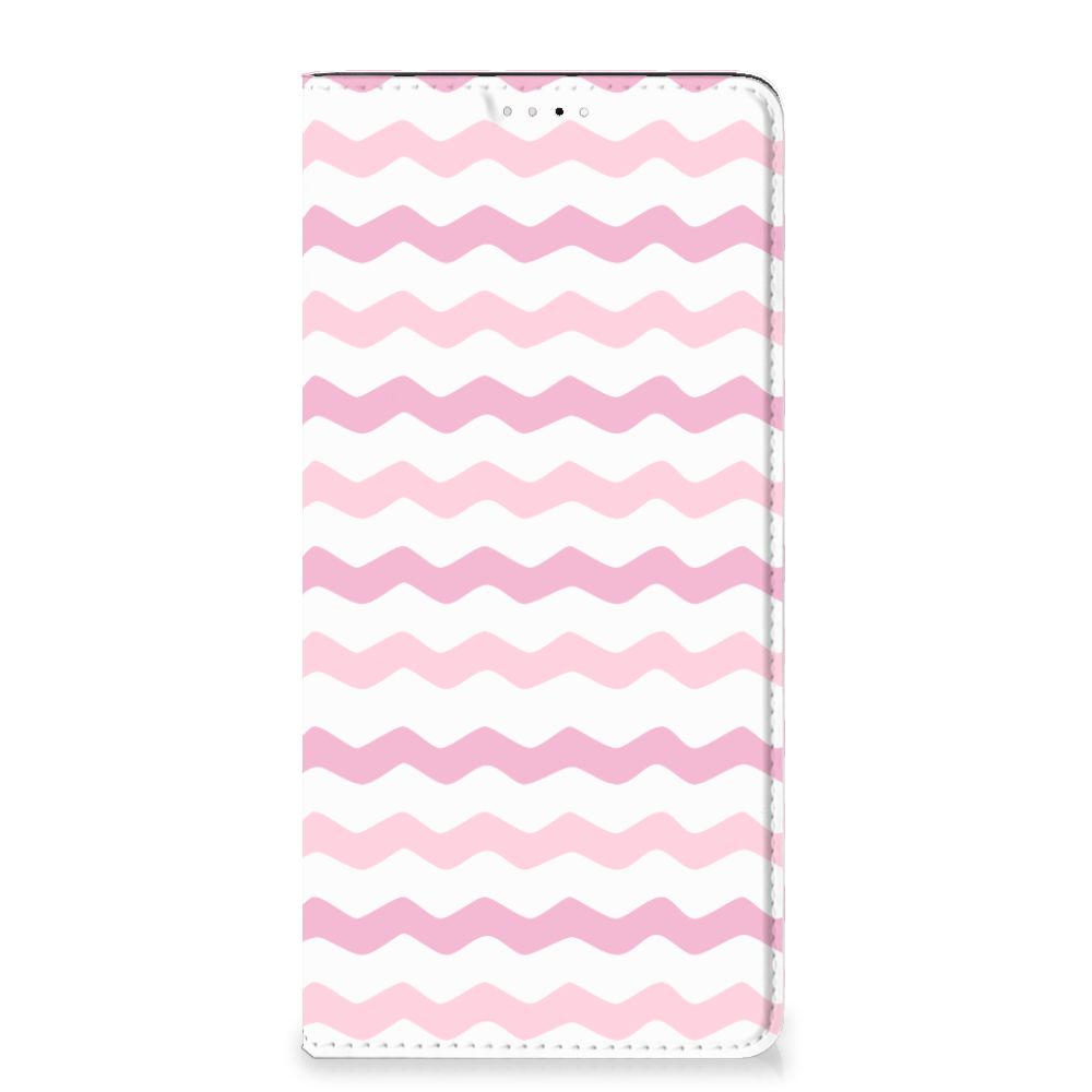 Samsung Galaxy A33 5G Hoesje met Magneet Waves Roze - B2C Telecom