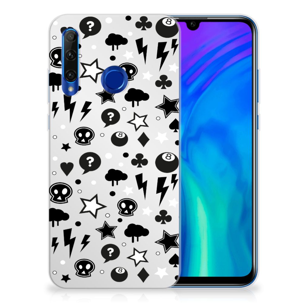 Silicone Back Case Honor 20 Lite Silver Punk