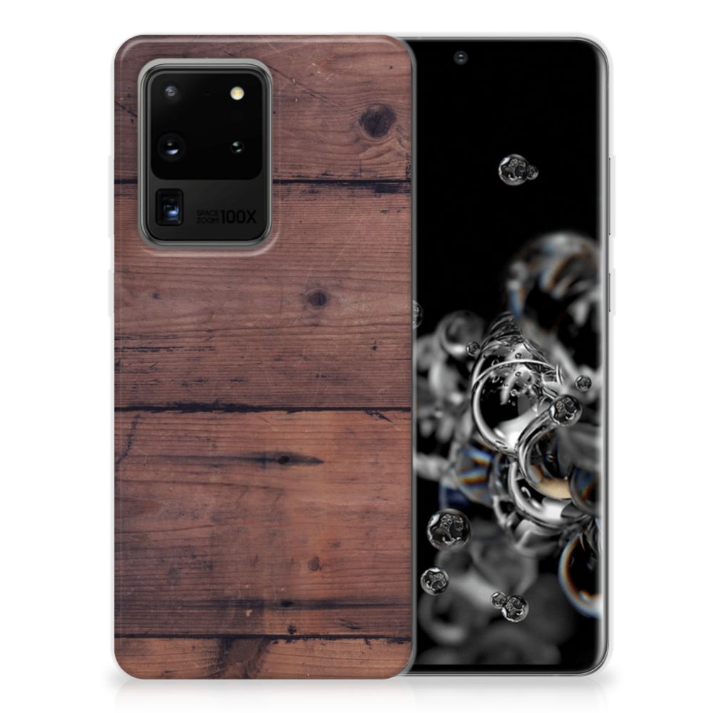 Samsung Galaxy S20 Ultra Bumper Hoesje Old Wood B2C Telecom