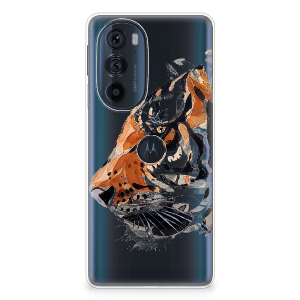 Hoesje maken Motorola Edge 30 Pro Watercolor Tiger B2C Telecom