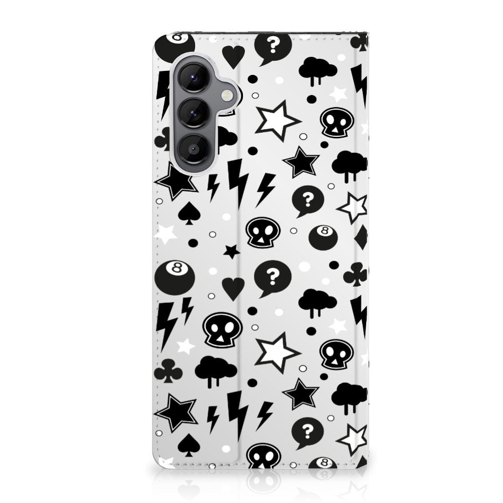 Mobiel BookCase Samsung Galaxy A34 Silver Punk - B2C Telecom