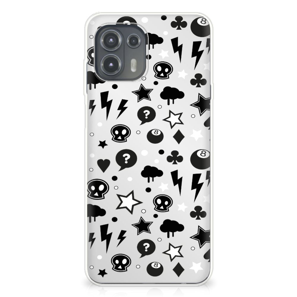 Silicone Back Case Motorola Edge 20 Lite Silver Punk B2C Telecom