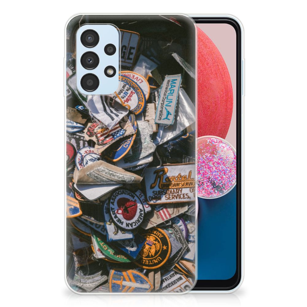 Samsung Galaxy A13 4G Siliconen Hoesje met foto Badges B2C Telecom