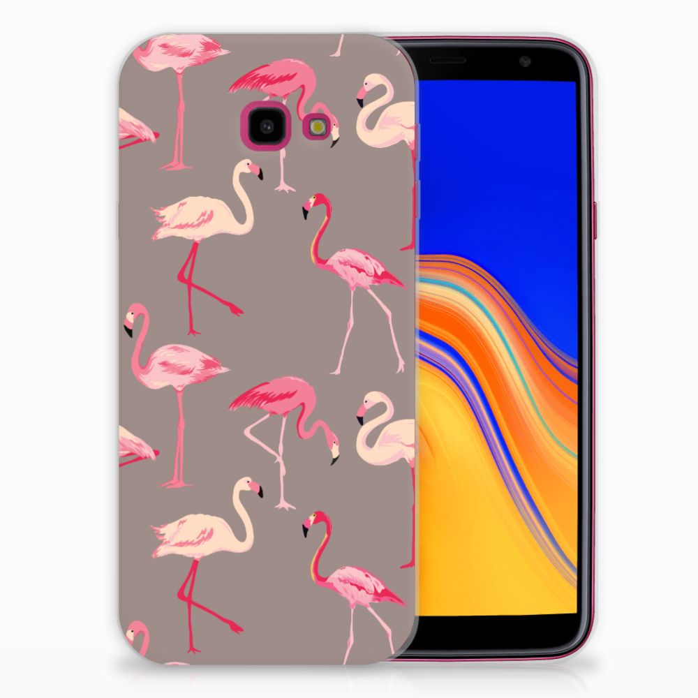 Samsung Galaxy J4 Plus (2018) TPU Hoesje Flamingo