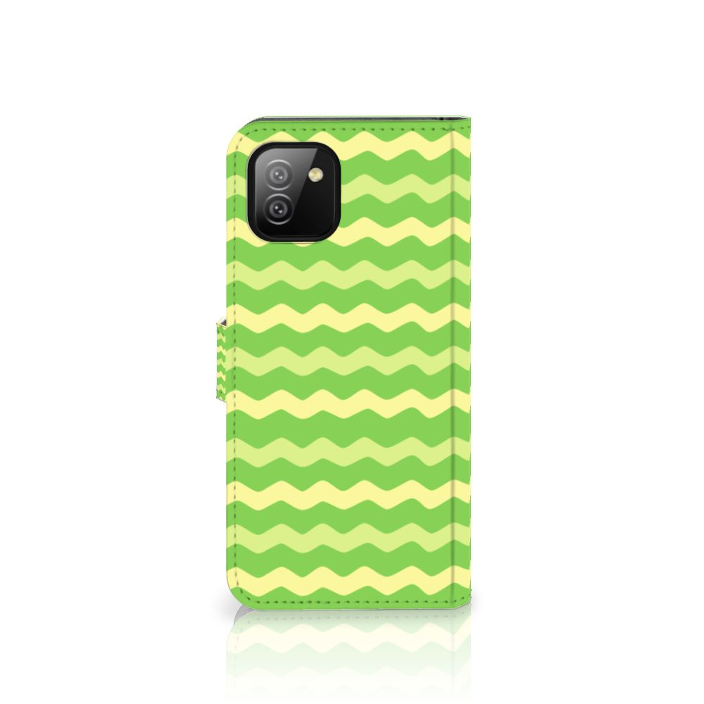 Samsung Galaxy A03 Telefoon Hoesje Waves Green