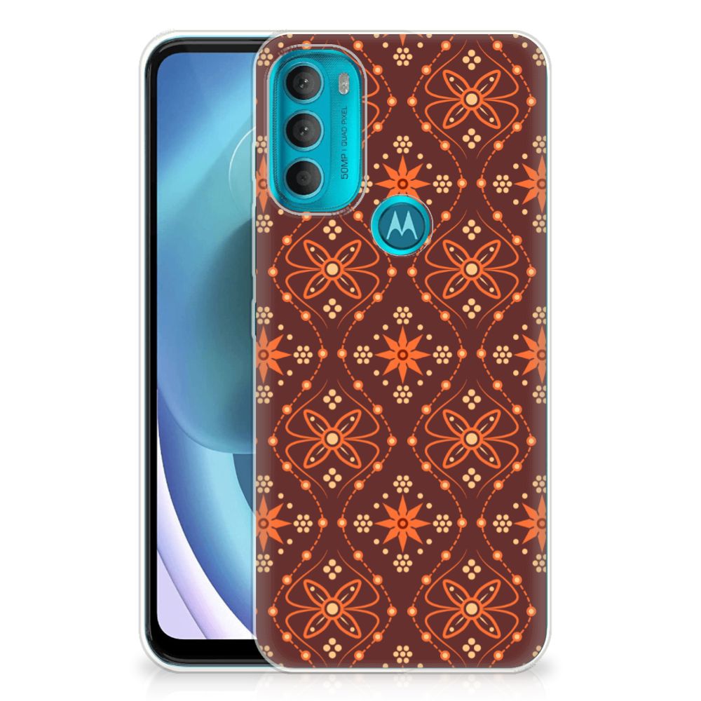 Motorola Moto G71 5G TPU bumper Batik Brown