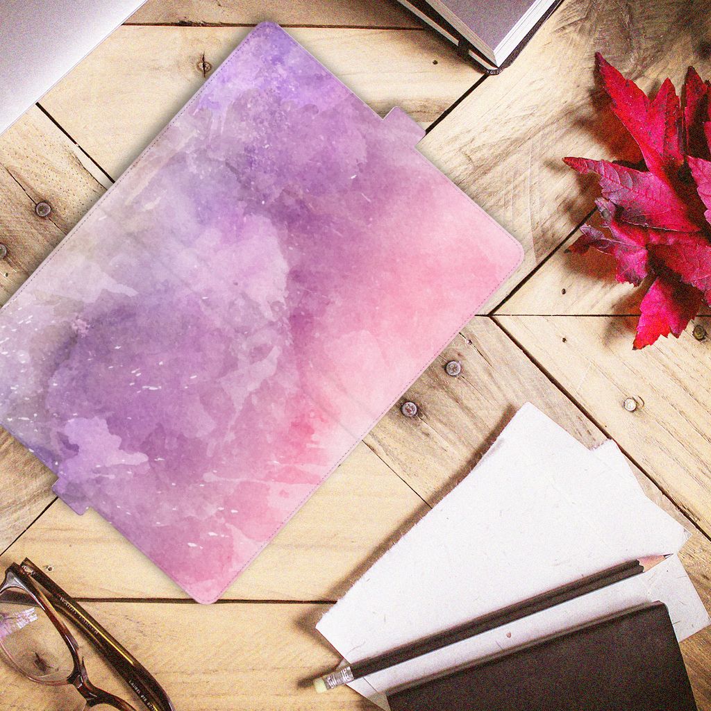Hoes Lenovo Tab M10 Plus 3rd Gen 10.6 inch Pink Purple Paint