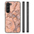 Samsung Galaxy S23 Marmeren Print Telefoonhoesje Marmer Oranje B2C Telecom