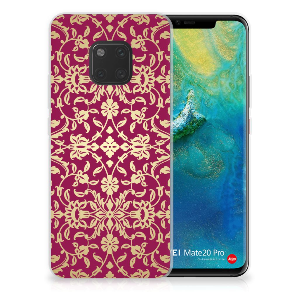 Siliconen Hoesje Huawei Mate 20 Pro Barok Pink