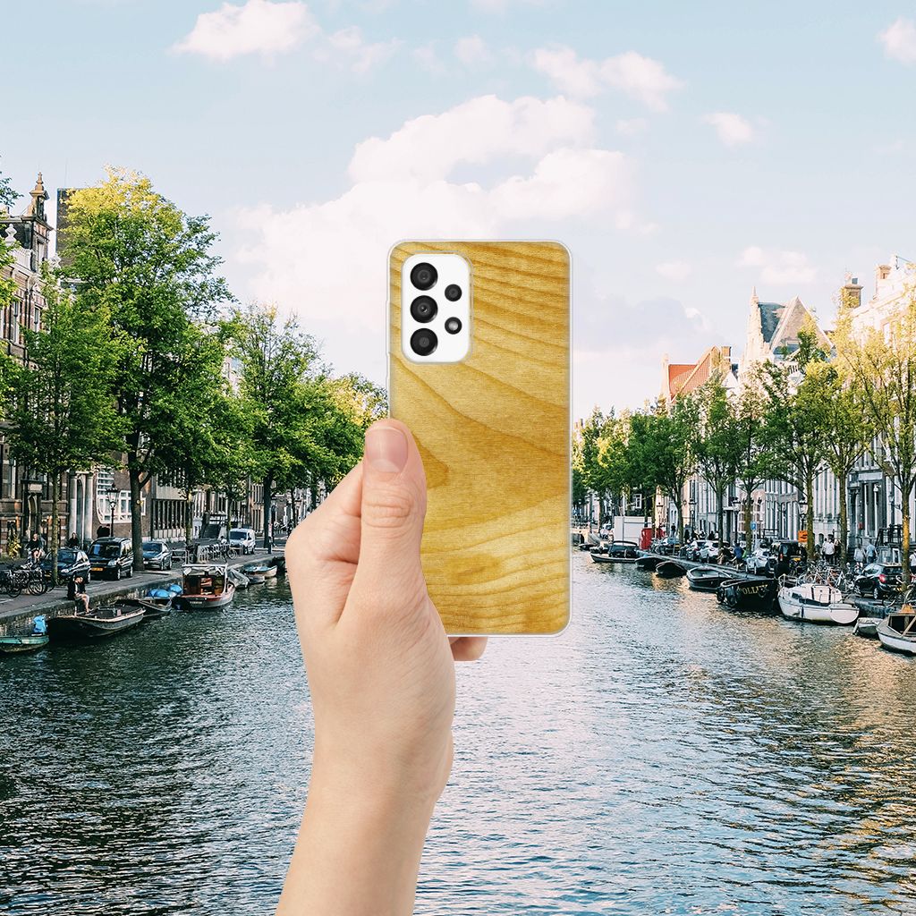 Samsung Galaxy A33 5G Bumper Hoesje Licht Hout B2C Telecom