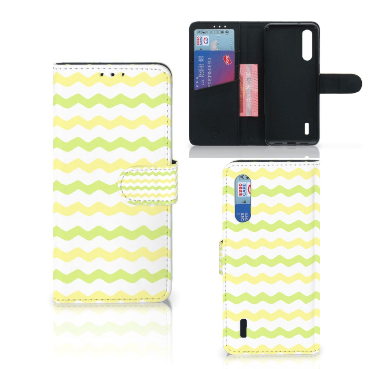 Xiaomi Mi 9 Lite Telefoon Hoesje Waves Yellow